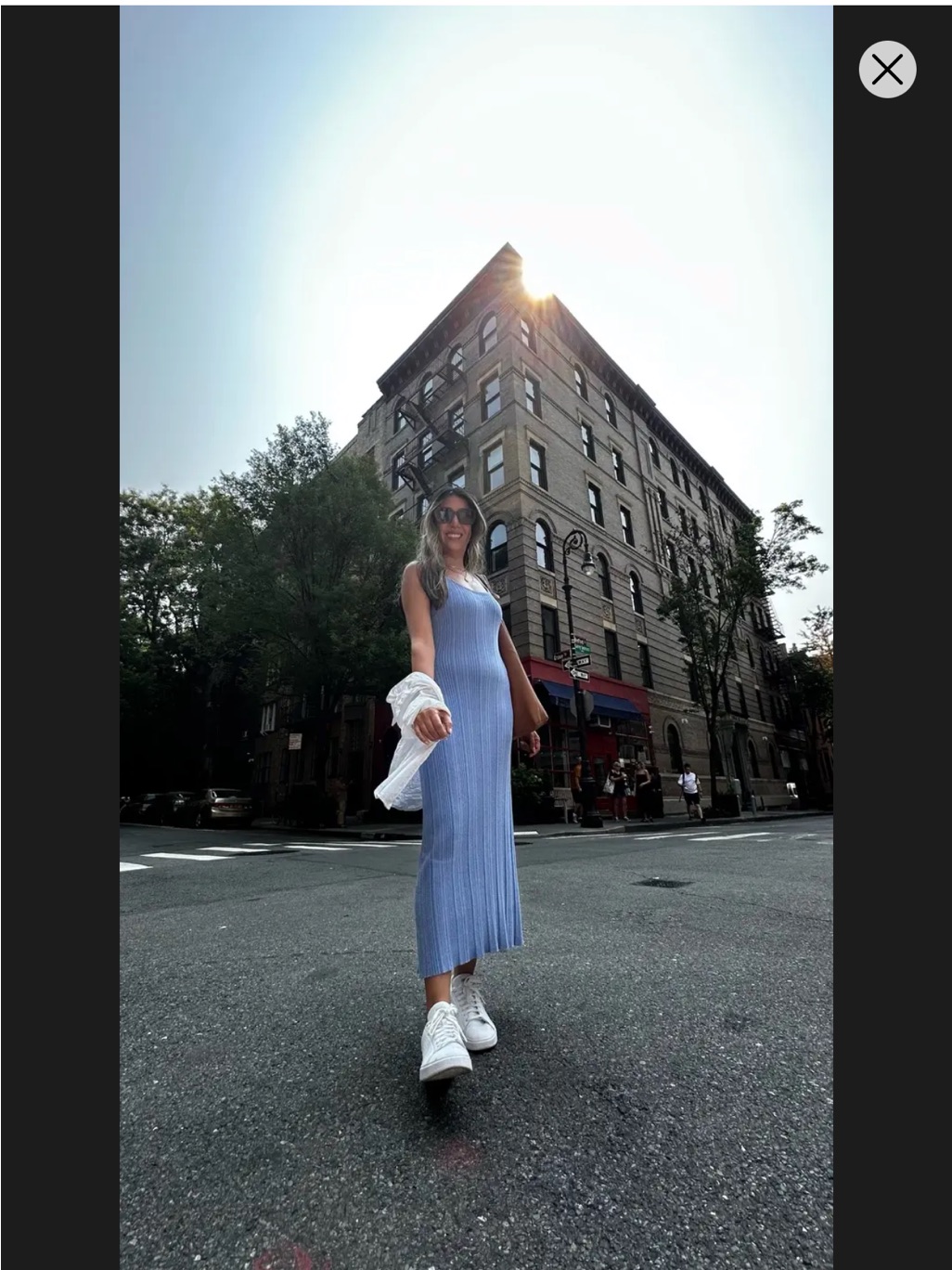 Majestic Filatures Blue Knit Tank Maxi Dress Ss2/Us6-8